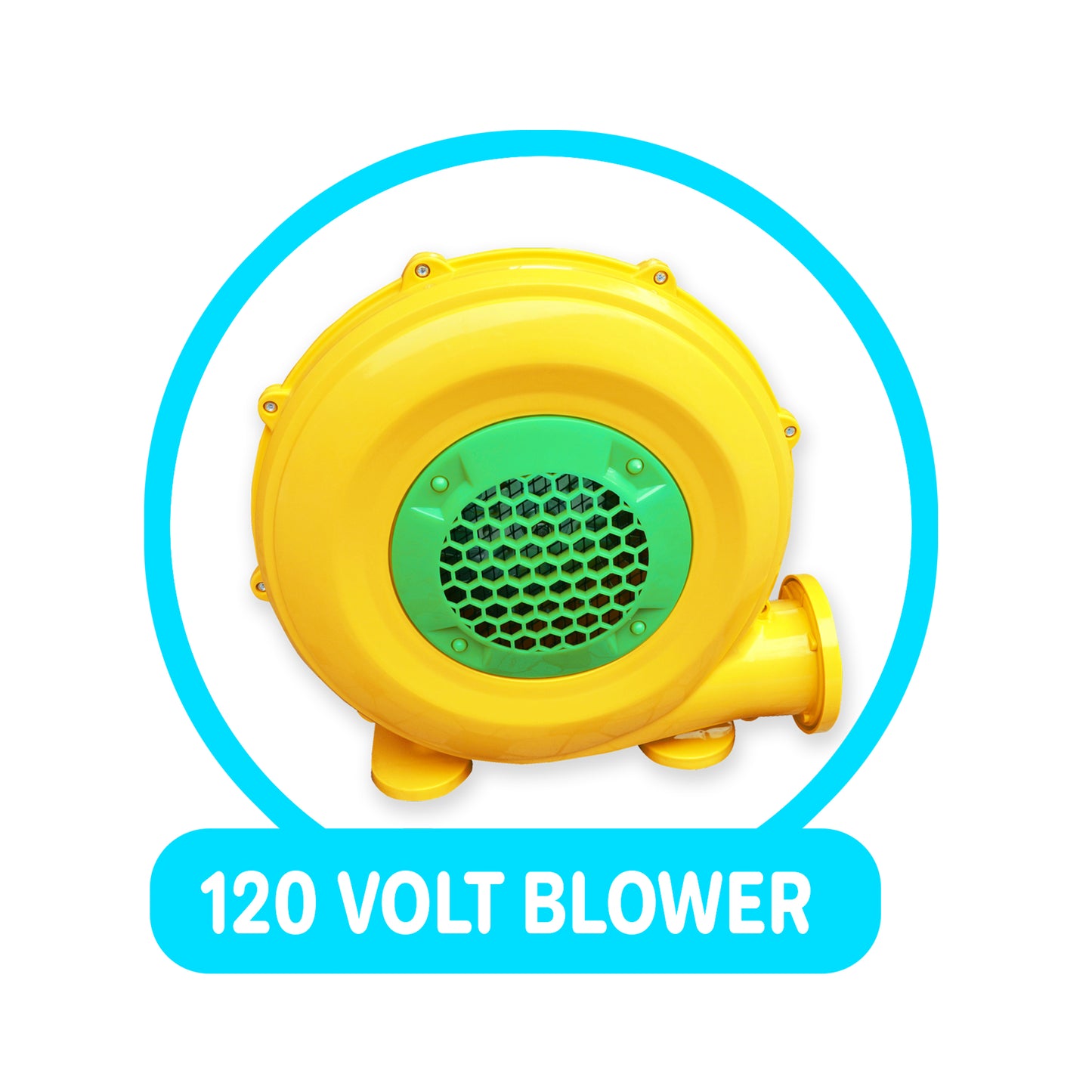 Double Slide Water Park with Climbing Wall & Water Cannon