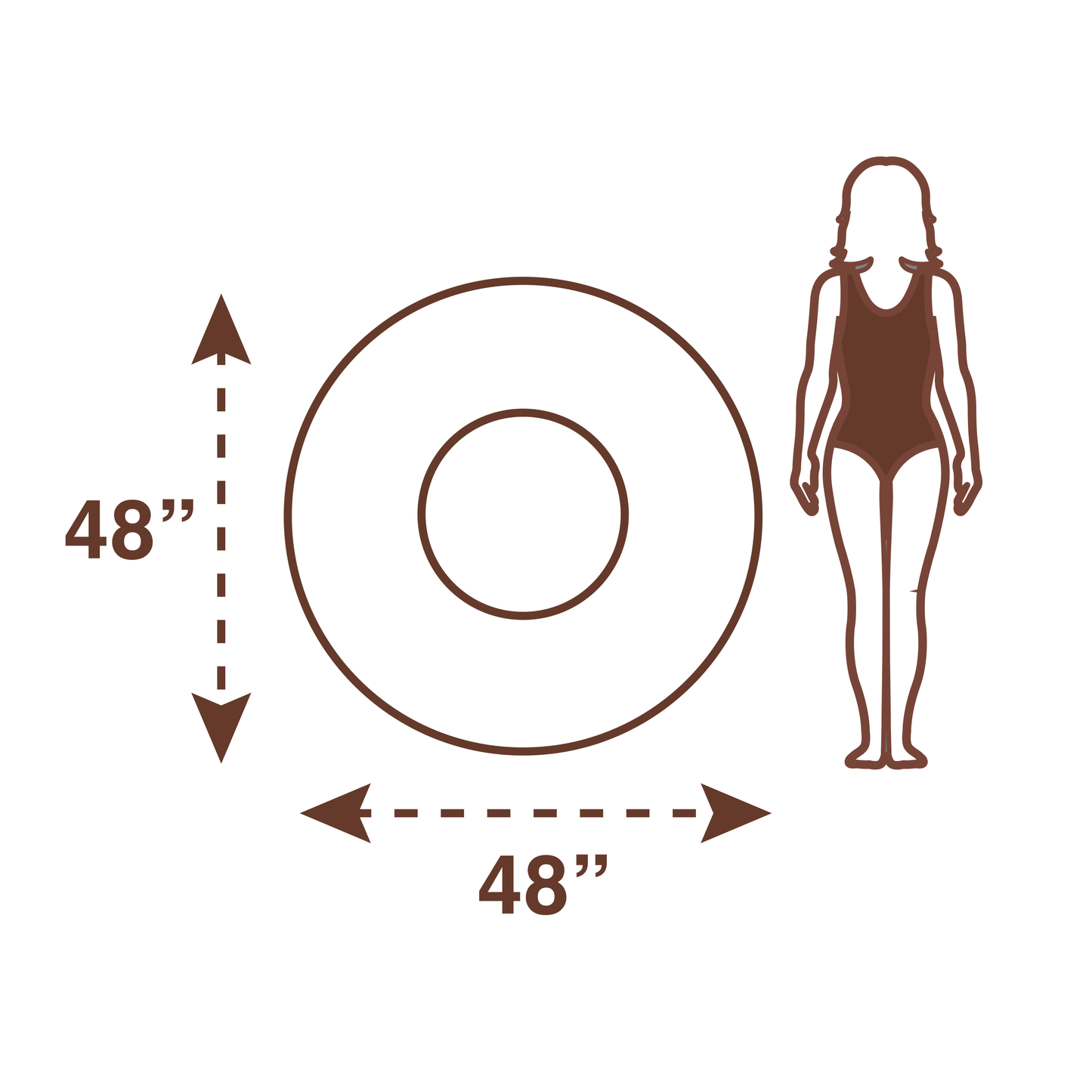 Sprinkled & Glazed Donut Pool Float