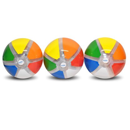 Rainbow 18" Beach Ball - 3 pack