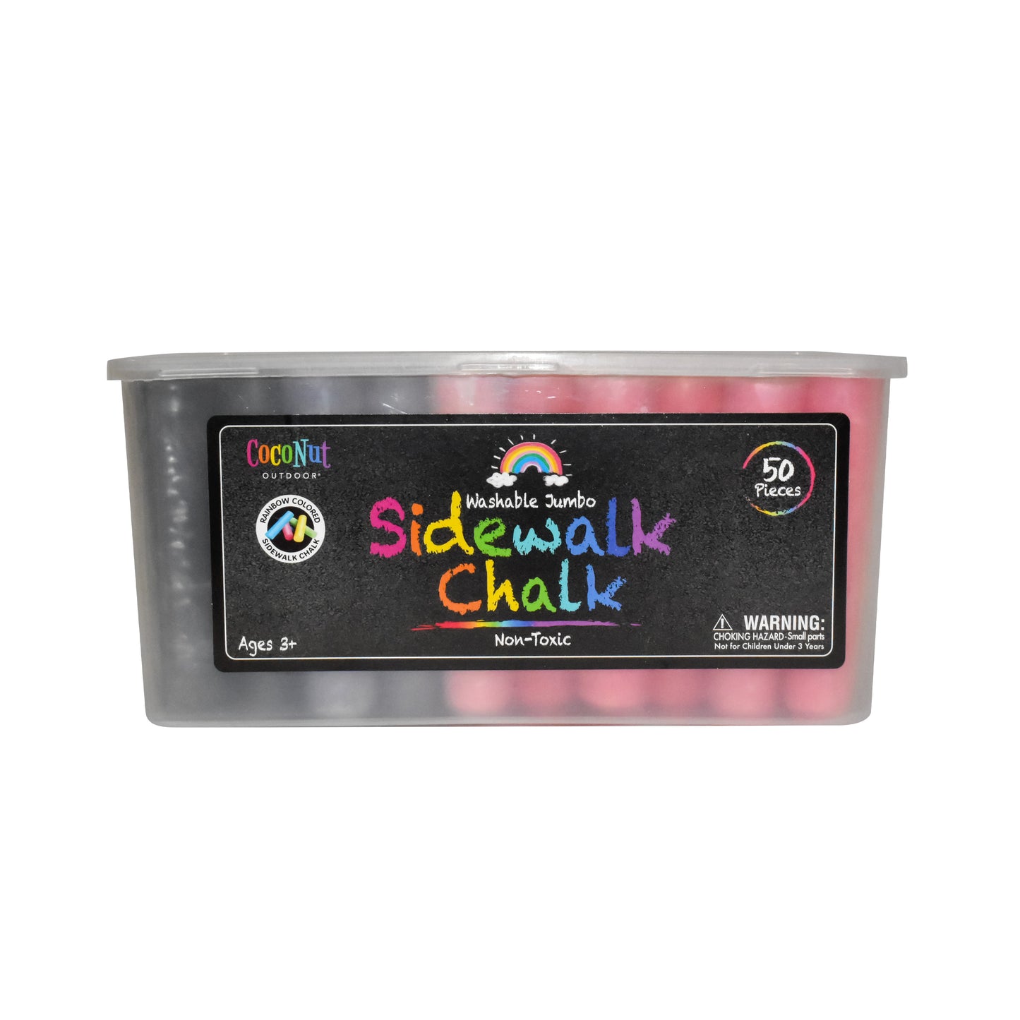Jumbo Outdoor Sidewalk Chalk - 50pc Bucket