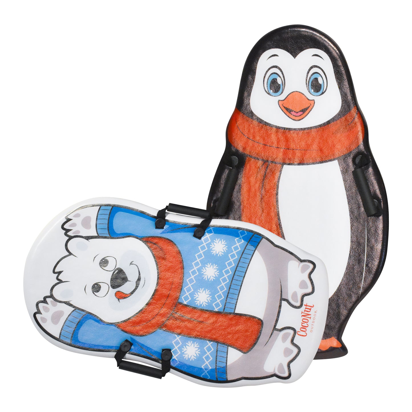 Penguin & Polar Bear Single Ride Foam Sleds Bundle