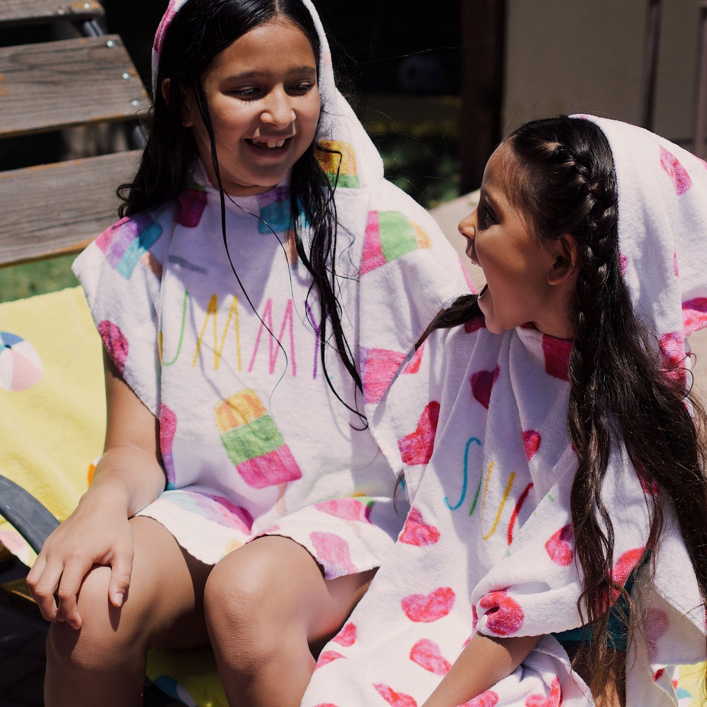 Kids Poncho and Beach Ball Combo