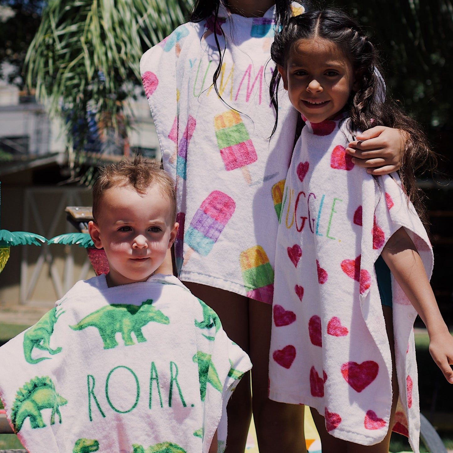 Kids Poncho and Beach Ball Combo