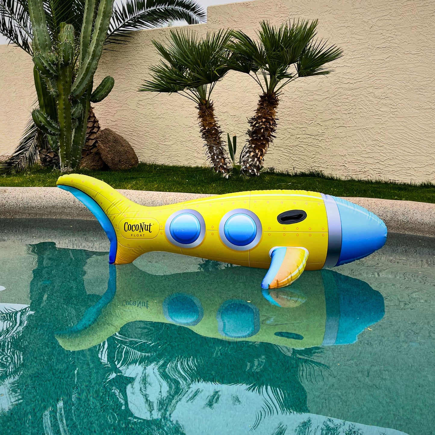 Yellow Submarine Ride-On Pool Float