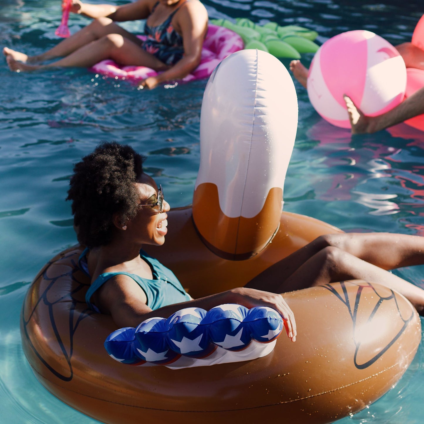 Patriotic Bald Eagle Pool Float