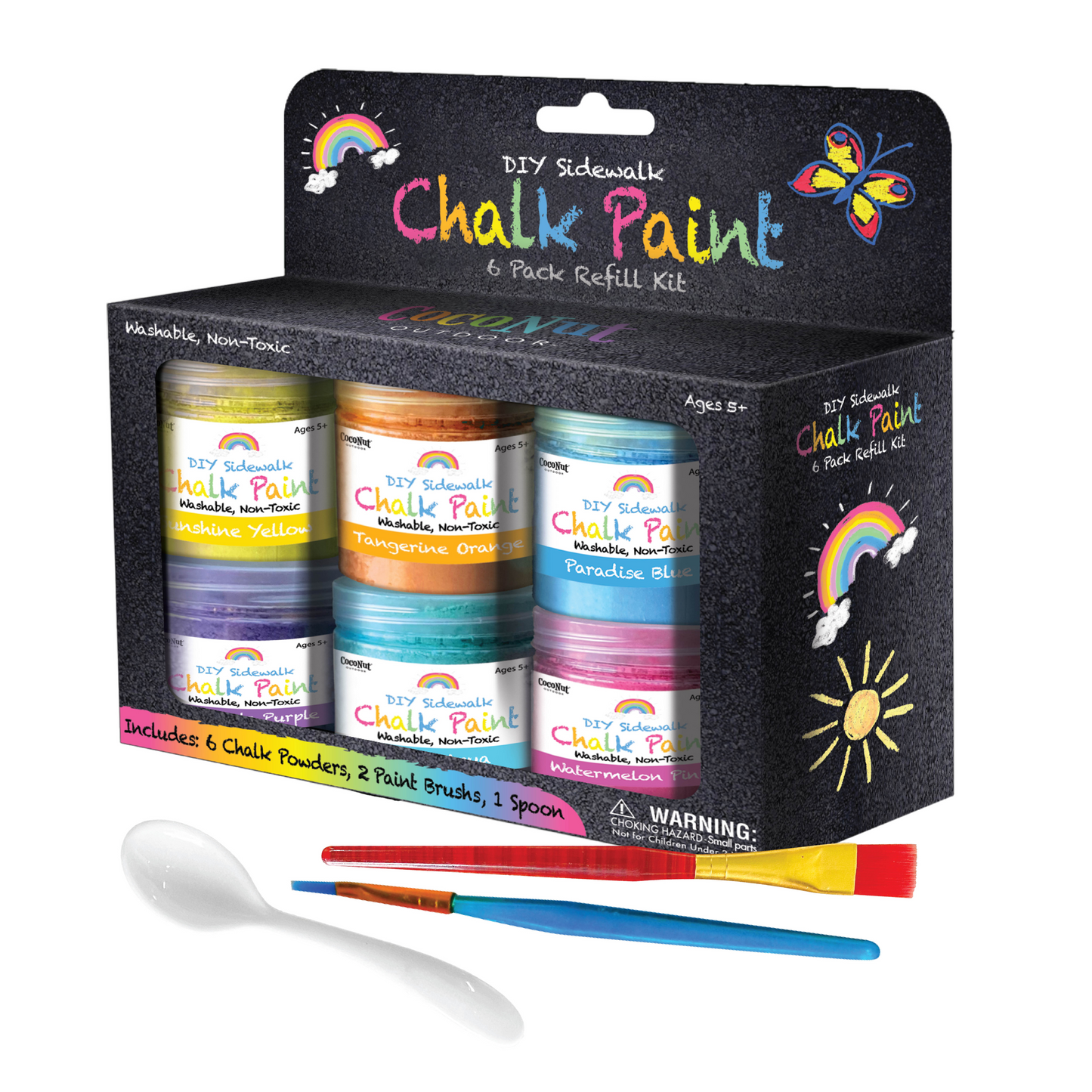 DIY Sidewalk Chalk Paint 6pk Kit