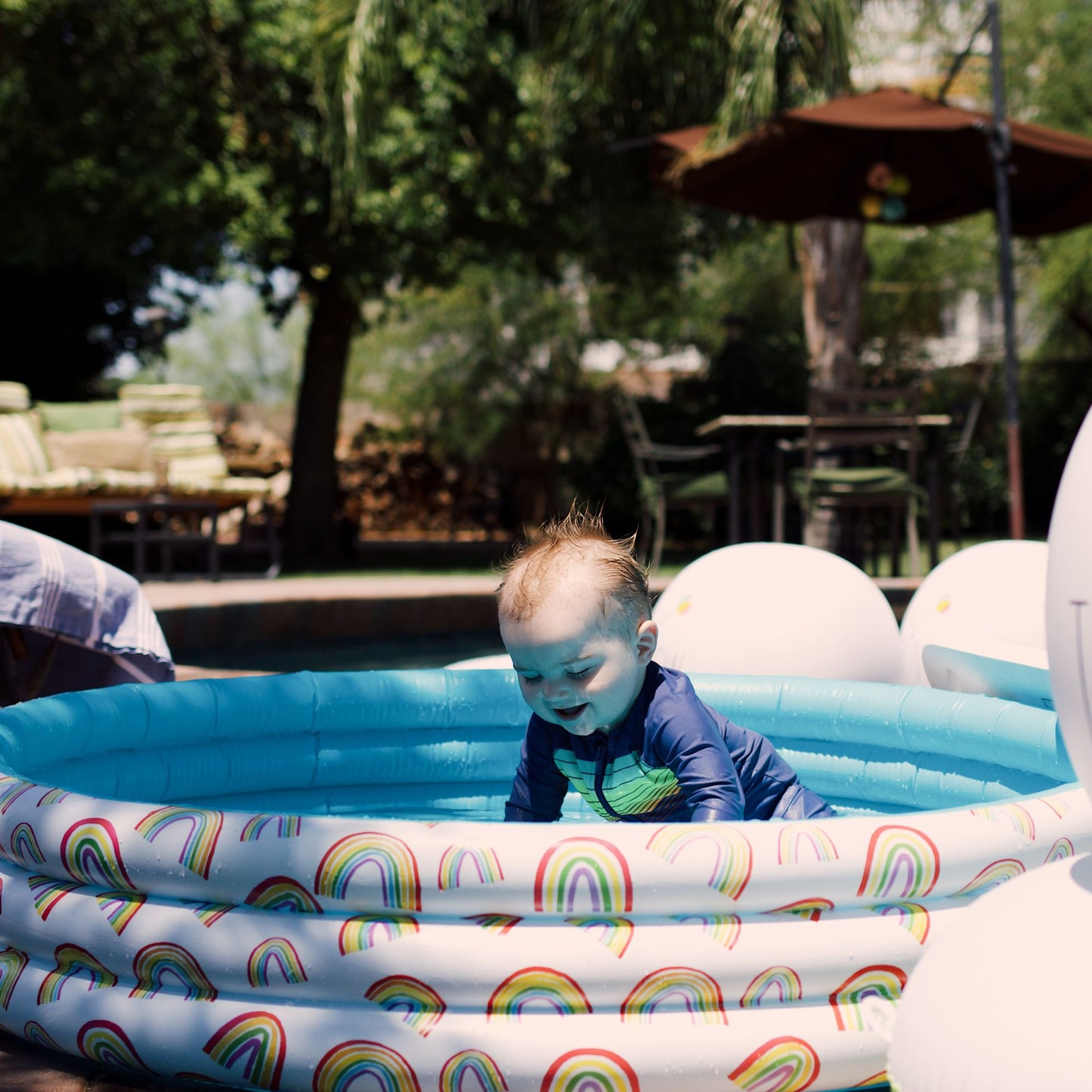 Mini Pool with Rainbows