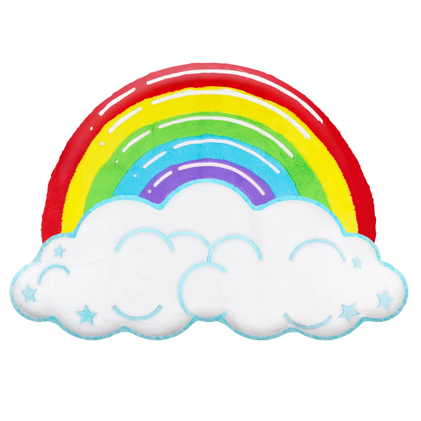 Rainbow Cloud Fluffy Floor Cushion