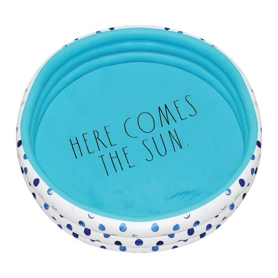 Mini Pool with Indigo Polka Dots