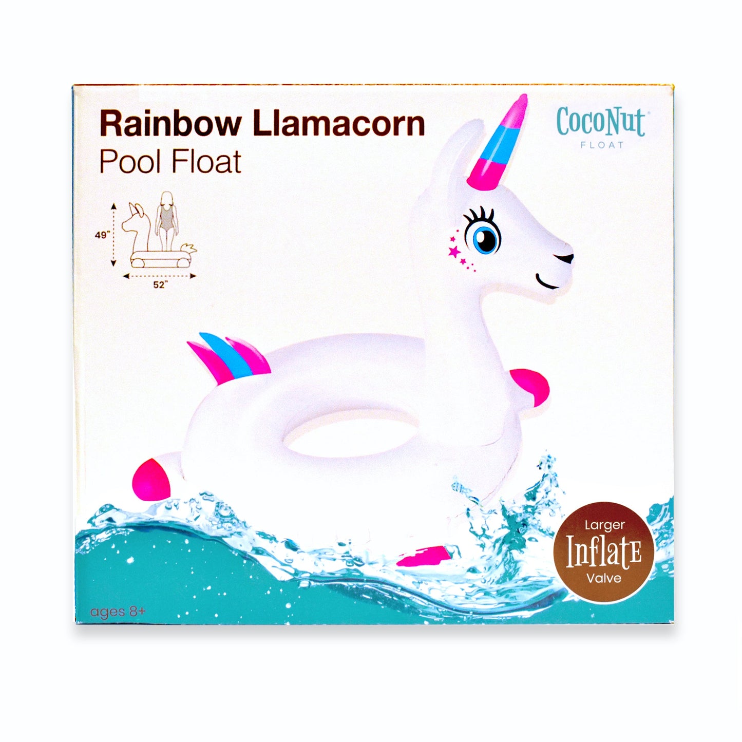 Rainbow Llamacorn Pool Float