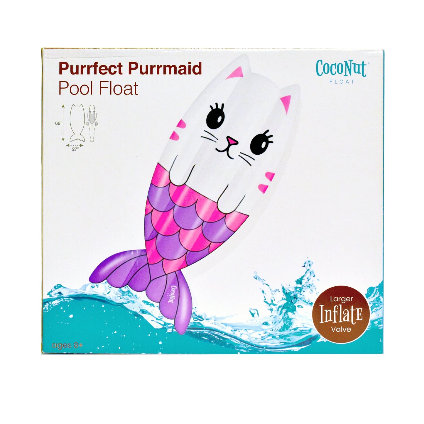 Purrfect Purrmaid Pool Float