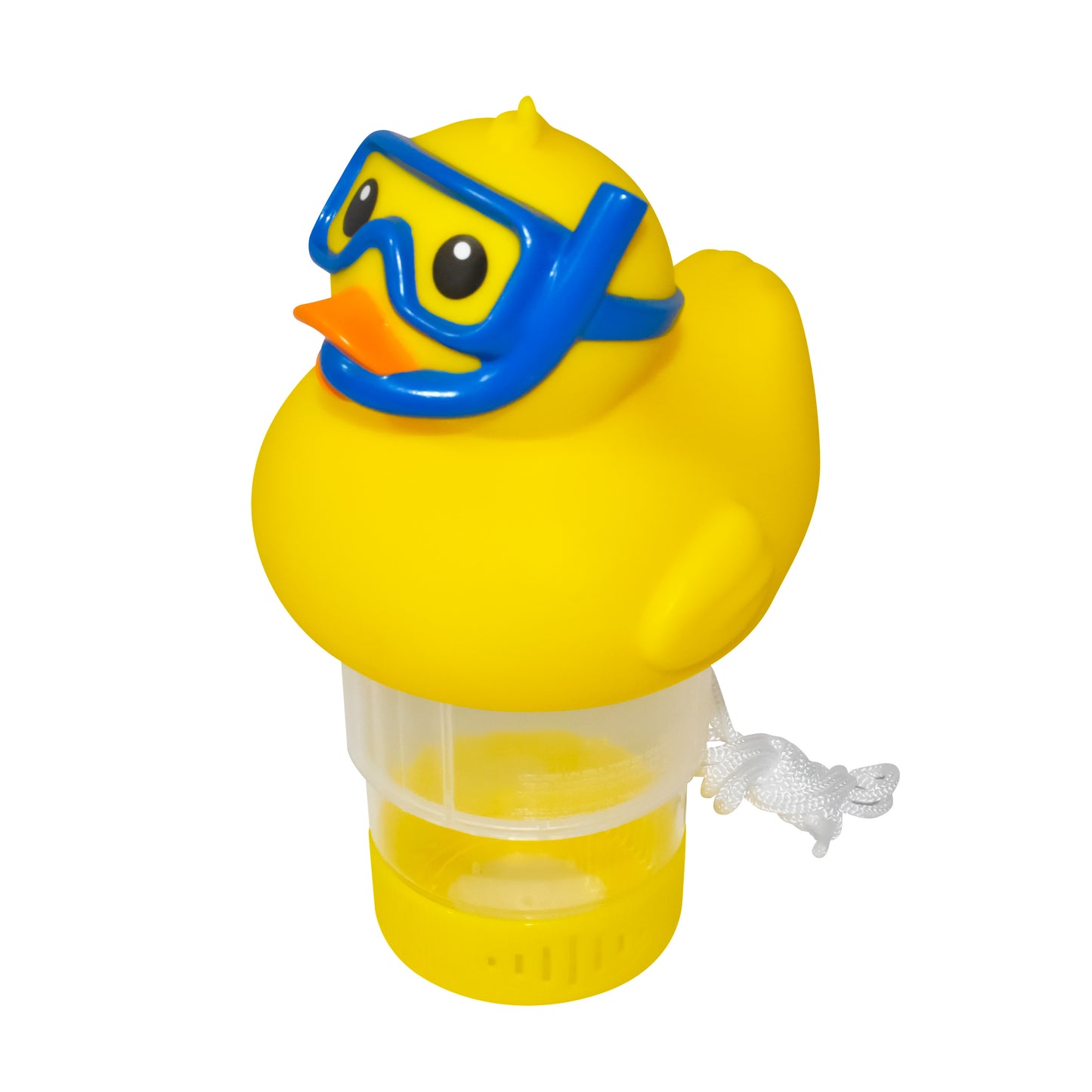 Rubber Duckie with Shark Costume 1” Pool Chlorinator – Floating Chemical Dispenser for Small Pools & Spas – Durable & Fade-Resistant Design