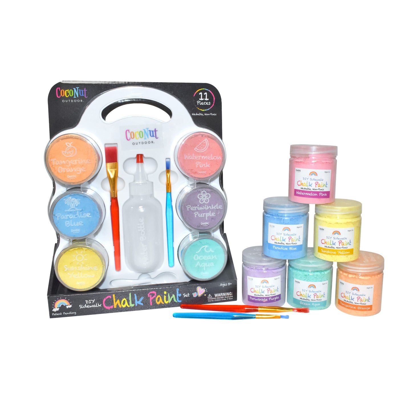 DIY Sidewalk Chalk Set and 6 Pack Bundle