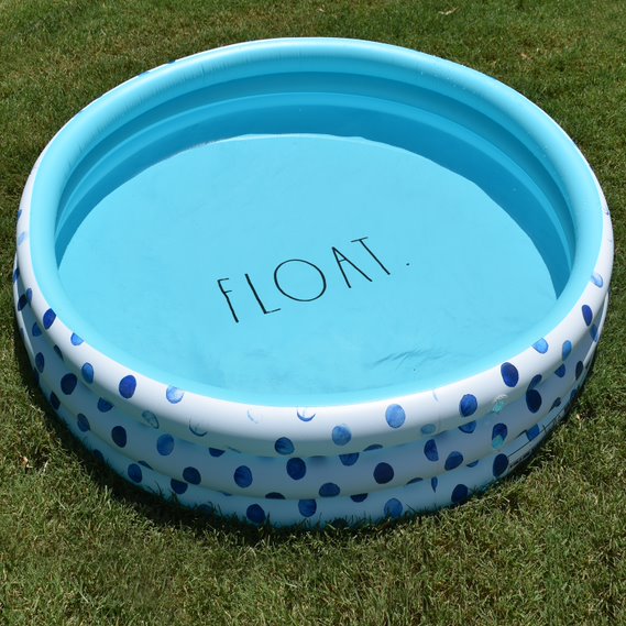 Mini Pool with Indigo Polka Dots