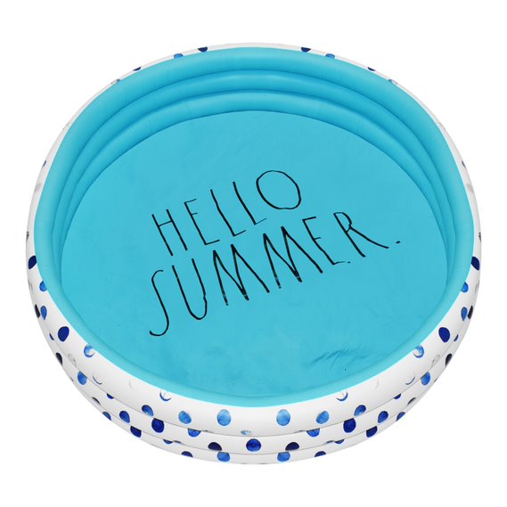 Mini Pool with Aqua Polka Dots