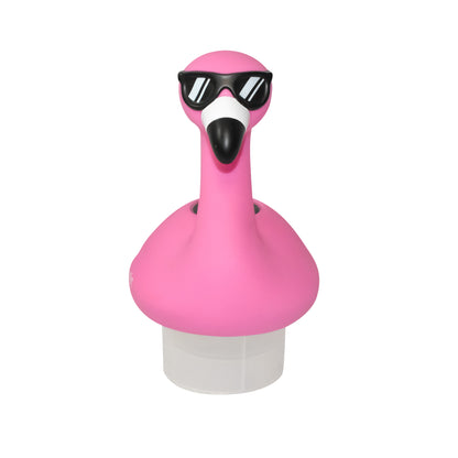 Flamingo with Shades 1” Pool Chlorinator – Floating Chemical Dispenser for Small Pools & Spas – Durable ABS Plastic Construction