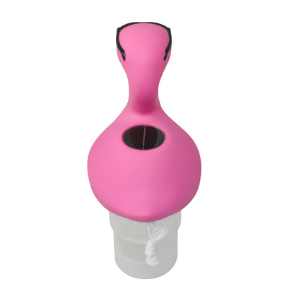 Flamingo with Shades 1” Pool Chlorinator – Floating Chemical Dispenser for Small Pools & Spas – Durable ABS Plastic Construction