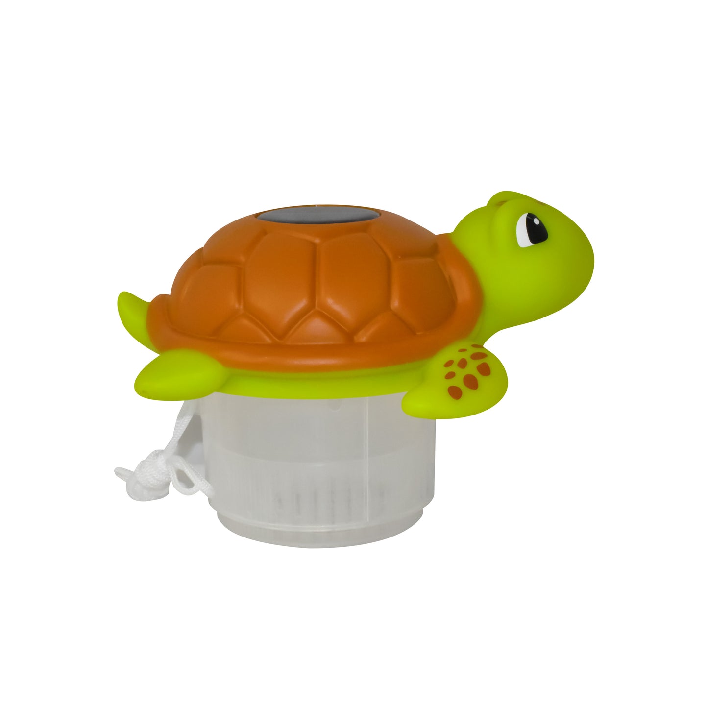 Sea Turtle Solar Power LED 3” Pool Chlorinator – Heavy-Duty Floating Chemical Dispenser – UV-Resistant ABS Plastic