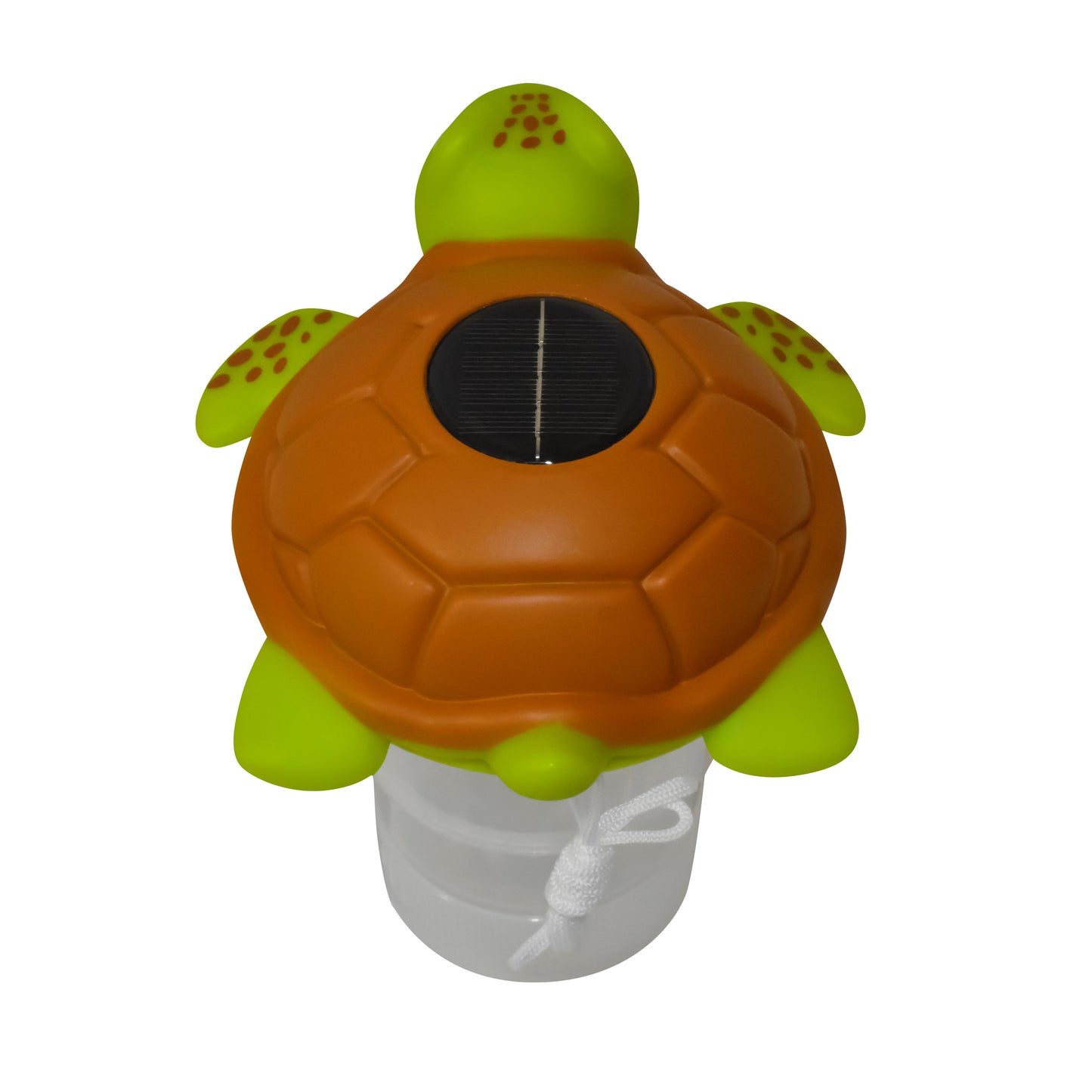 Sea Turtle Solar Power LED 3” Pool Chlorinator – Heavy-Duty Floating Chemical Dispenser – UV-Resistant ABS Plastic