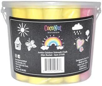 Jumbo Outdoor Sidewalk Chalk - 20pc Bucket - 2pk