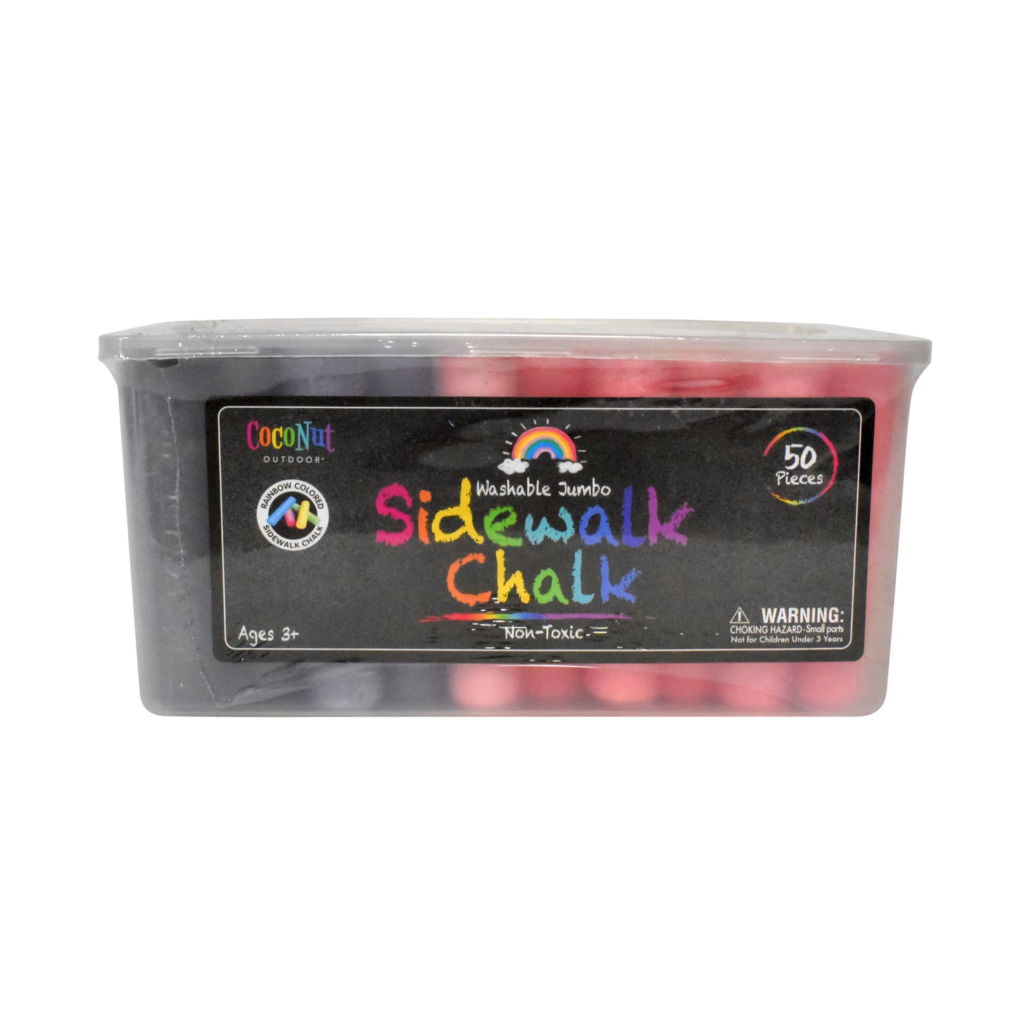 Jumbo Outdoor Sidewalk Chalk - 50pc Bucket