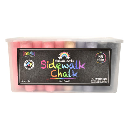 Jumbo Outdoor Sidewalk Chalk - 50pc Bucket