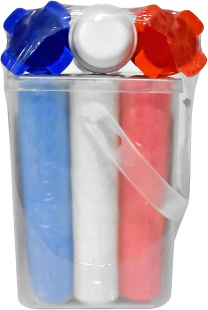 Jumbo Outdoor Sidewalk Chalk - 15pc Red, White & Blue - 2pk