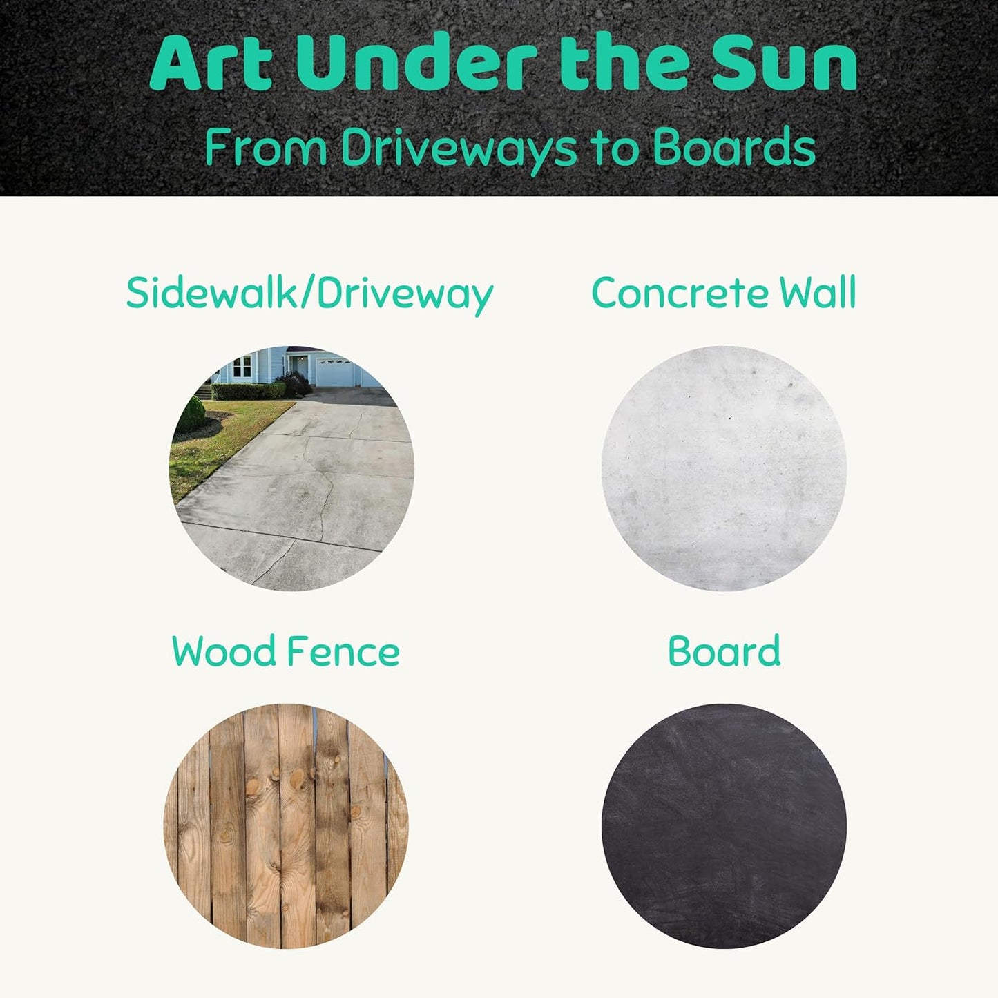 DIY Sidewalk Chalk Paint Deluxe Roller Brush Set