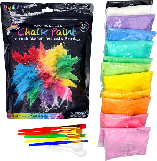 DIY Sidewalk Chalk Paint 12pk Kit