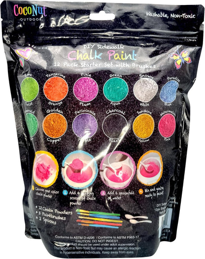 DIY Sidewalk Chalk Paint 12pk Kit