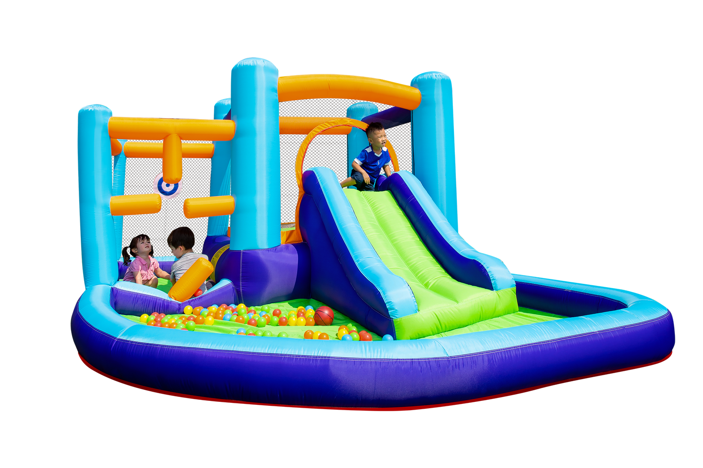 Bouncy Castle with Slide & Pool