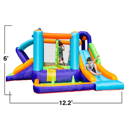Deluxe Bouncy Castle with Slide & Pool