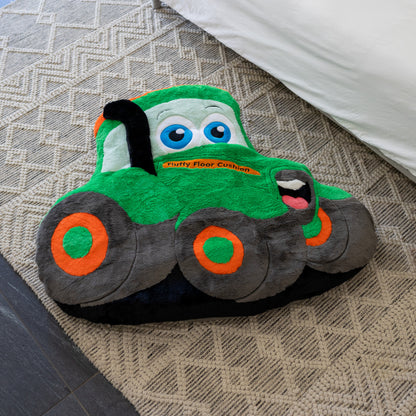 Happy Tractor Fluffy Floor Cushion