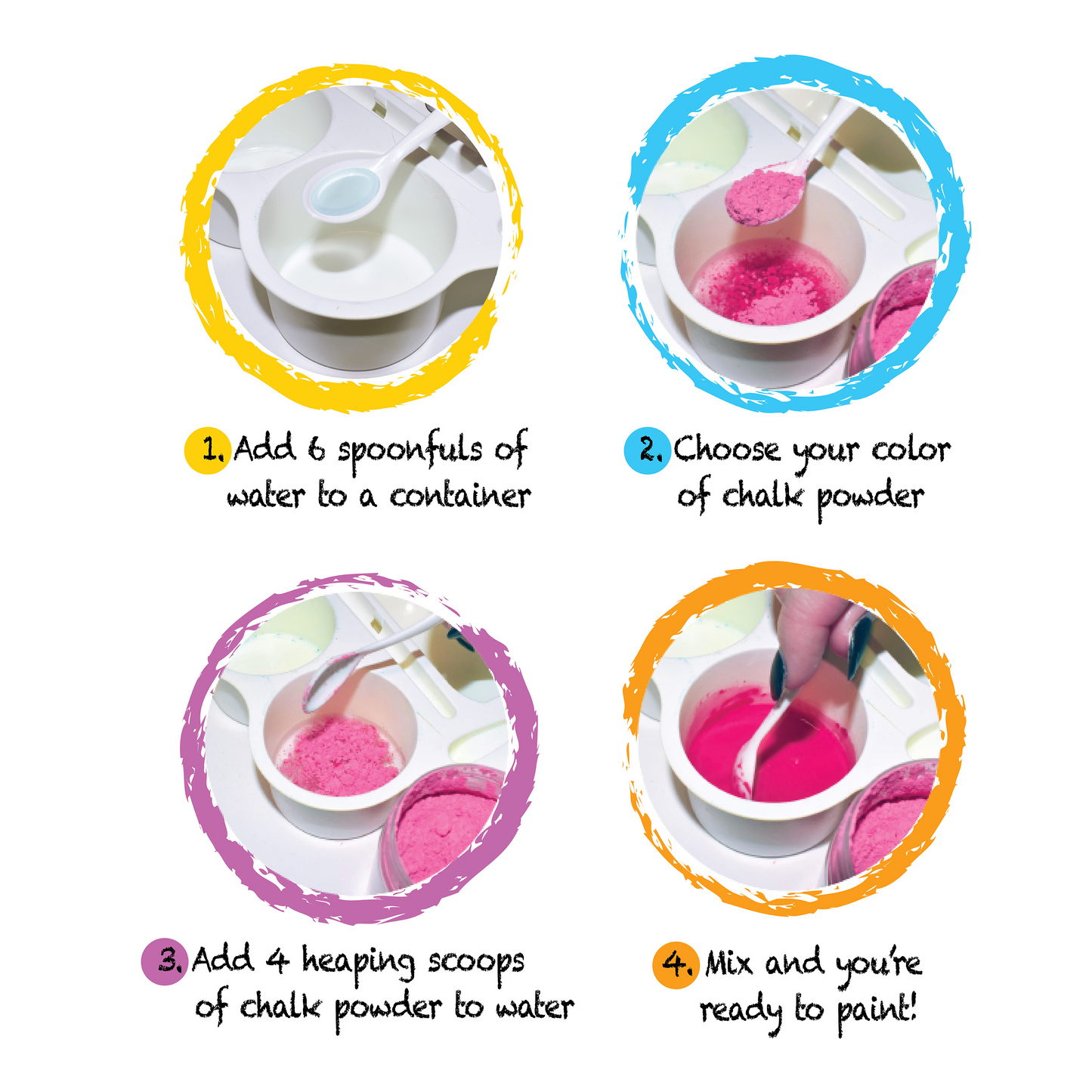 DIY Sidewalk Chalk Paint 3pk Kit