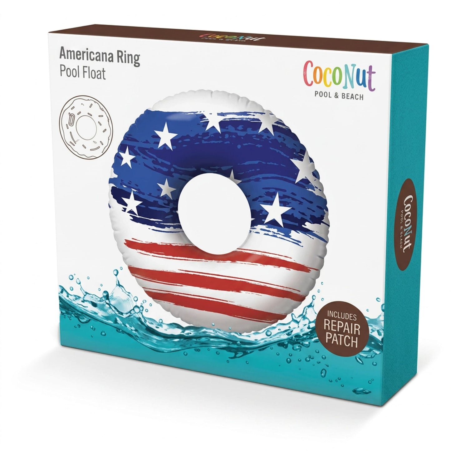 Americana Luxe 48" Ring Pool Float