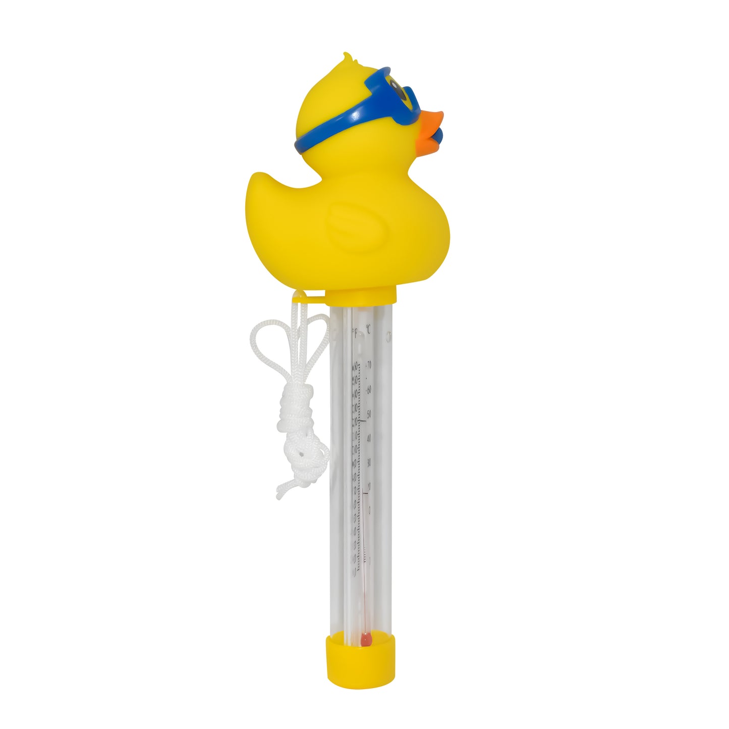 Rubber Duckie with Snorkel Floating Pool Thermometer – Accurate °F/°C Water Temperature Gauge for Pools & Hot Tubs – Durable Fade-Resistant Design