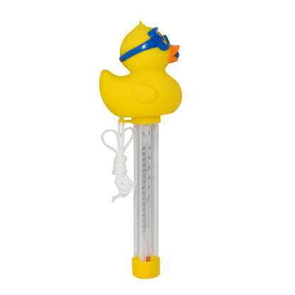 Rubber Duckie with Snorkel Floating Pool Thermometer – Accurate °F/°C Water Temperature Gauge for Pools & Hot Tubs – Durable Fade-Resistant Design