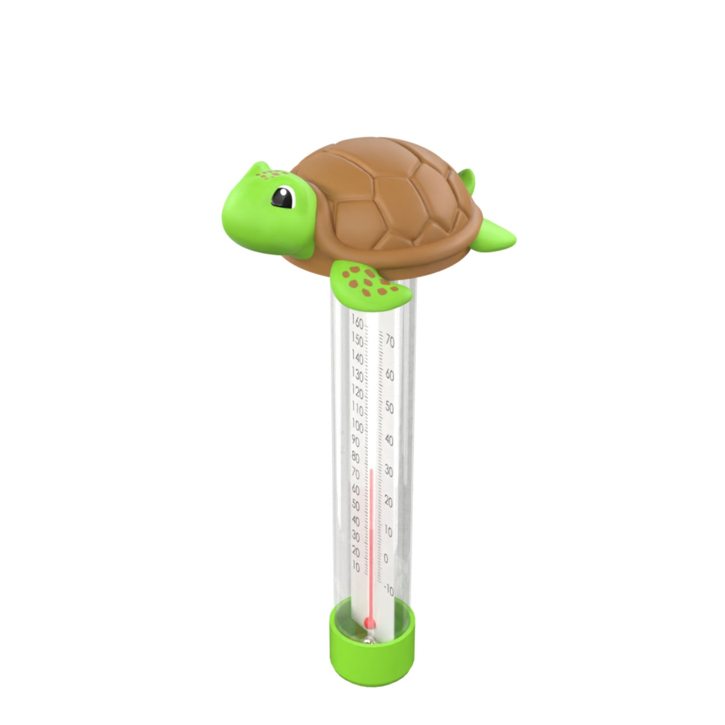 Sea Turtle Floating Pool Thermometer – Heavy-Duty Character Thermometer for Pools, Spas, & Hot Tubs – Accurate °F/°C Readings with Tether Rope