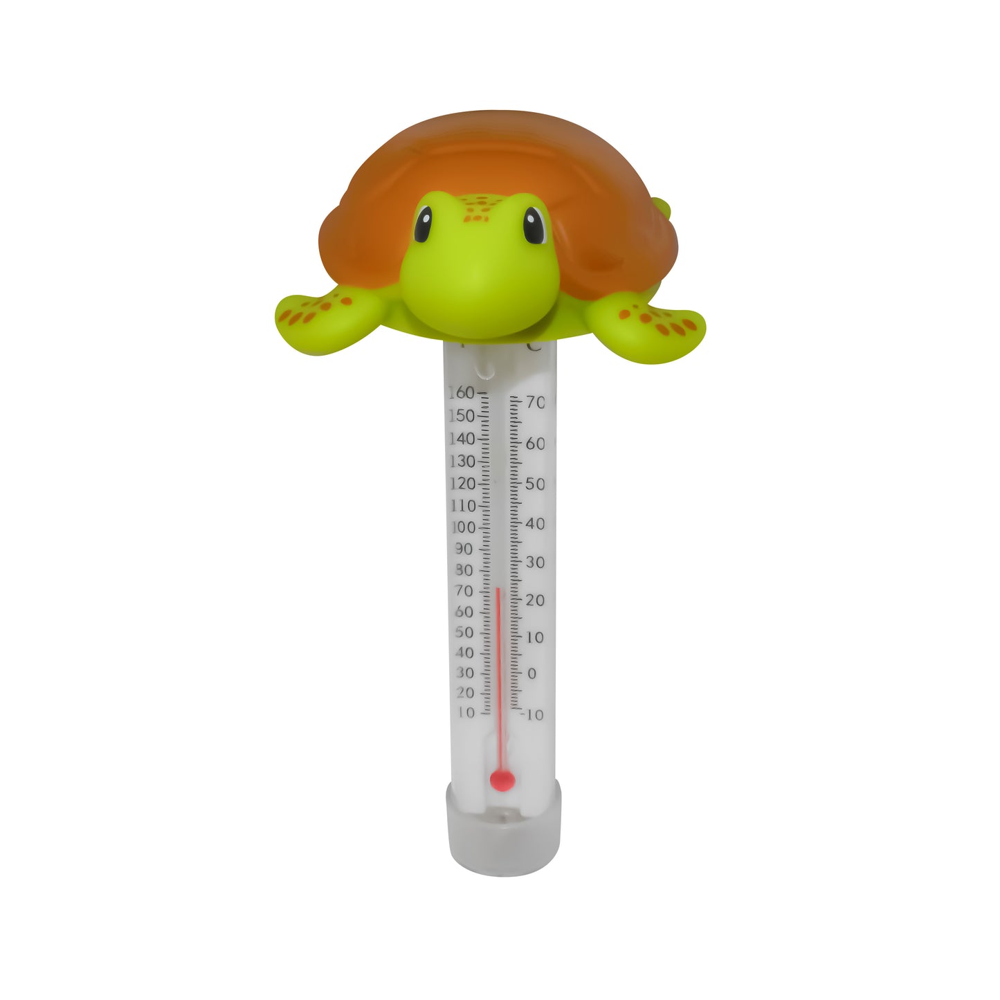 Sea Turtle Floating Pool Thermometer – Heavy-Duty Character Thermometer for Pools, Spas, & Hot Tubs – Accurate °F/°C Readings with Tether Rope