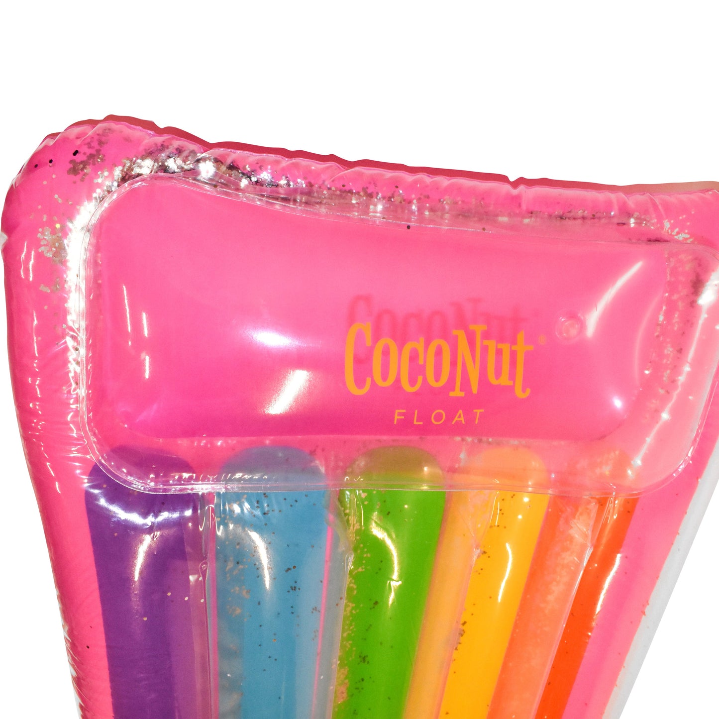 Glitter Rainbow Pool Lounger CocoNut Pool Floats